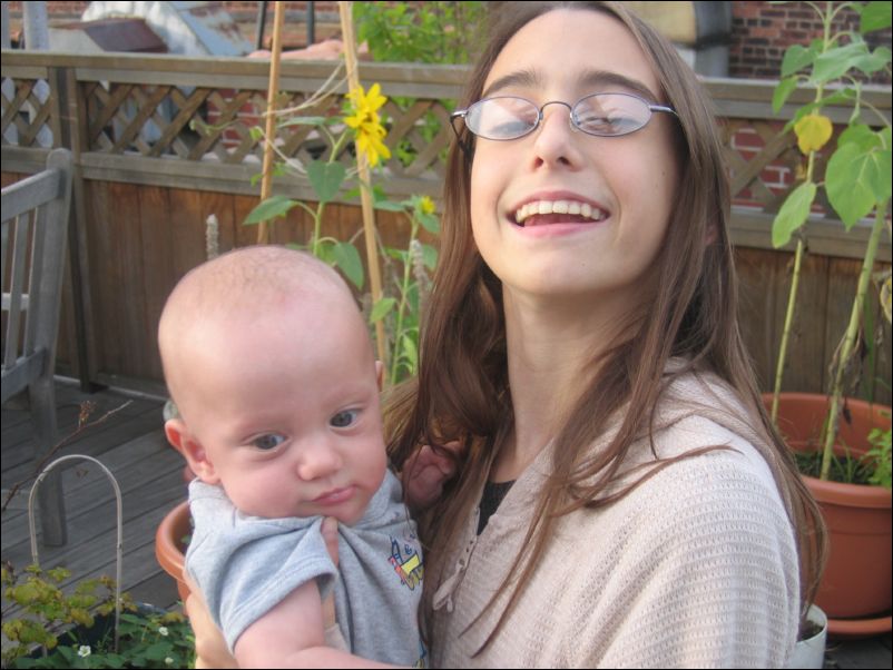 Carly & Owen on the roofdeck